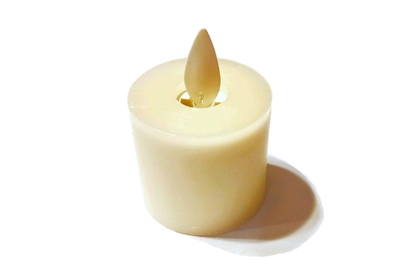 Fantastic Craft - Individual Rechargeable Flameless LED Tealight - Cream Colored Wax - 1.5